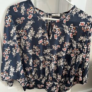 Sienna Sky Navy Floral Blouse